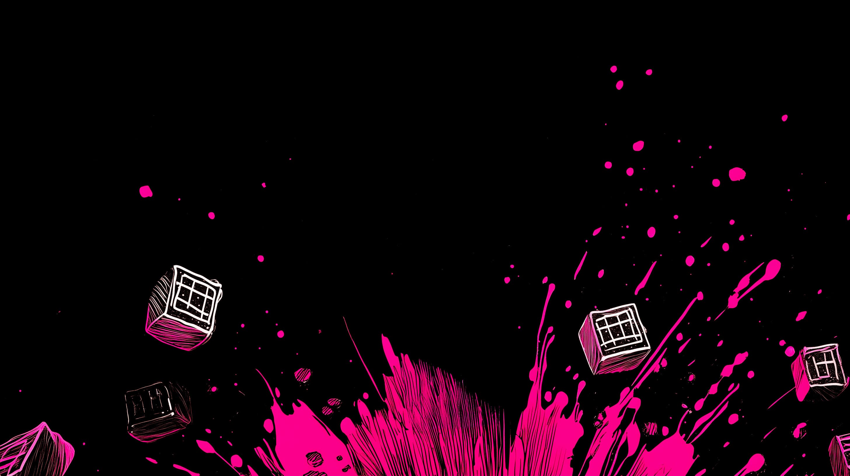 hero background image with sweet squares line art